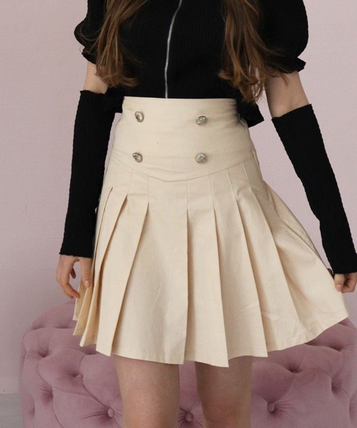 TITTY&CO.（ティティーアンドコー）の「ハイウエストダブルボタン