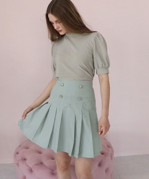 TITTY&CO.（ティティーアンドコー）の「ハイウエストダブルボタン