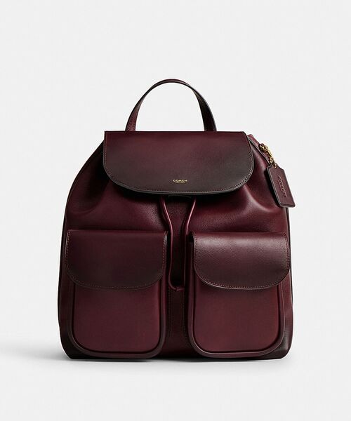 COACH(コーチ)の「クロスビー バックパック 28(バックパック/リュック・レディース・レッド系その他・ONE)」の3枚目の写真