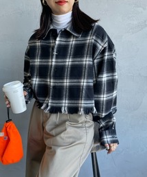 UNIVERSAL OVERALL | [UNIVERSAL OVERALL/ユニバーサルオーバーオール] 別注 カットオフチェックシャツ(シャツ/ブラウス)