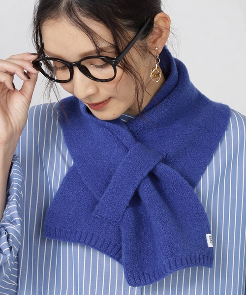 FOUND GOOD（ファウンドグッド）の「モッチリヤワラカマフラー（マフラー・レディース・ブルー系5/イエロー系5/ピンク系5/ブラック/アイボリー/オレンジ系5/ベージュ/グリーン系5・FREE）」の5枚目の写真