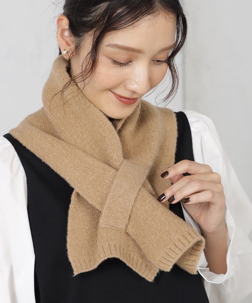 FOUND GOOD（ファウンドグッド）の「モッチリヤワラカマフラー（マフラー・レディース・ブルー系5/イエロー系5/ピンク系5/ブラック/アイボリー/オレンジ系5/ベージュ/グリーン系5・FREE）」の11枚目の写真