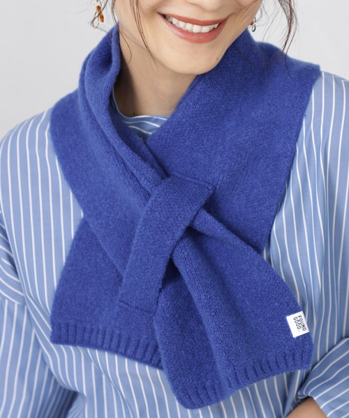 FOUND GOOD（ファウンドグッド）の「モッチリヤワラカマフラー（マフラー・レディース・ブルー系5/イエロー系5/ピンク系5/ブラック/アイボリー/オレンジ系5/ベージュ/グリーン系5・FREE）」の17枚目の写真