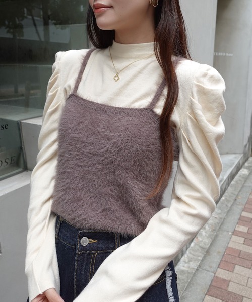 フェザーニットビスチェ（ニット/セーター）｜Lots of Love（ロッツ