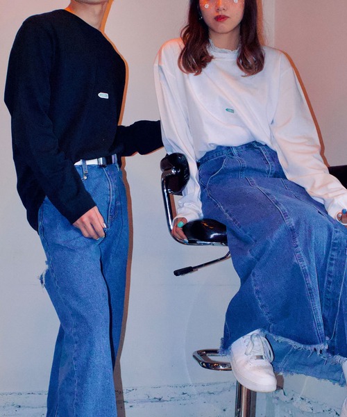 %psh(ウップシュ)の「%psh crayon patch long sleeve tee(Tシャツ/カットソー・メンズ・ブラック/ホワイト・MEDIUM/LARGE/X-LARGE)」の12枚目の写真