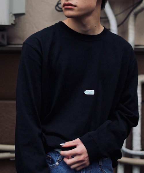 %psh(ウップシュ)の「%psh crayon patch long sleeve tee(Tシャツ/カットソー・メンズ・ブラック/ホワイト・MEDIUM/LARGE/X-LARGE)」の9枚目の写真
