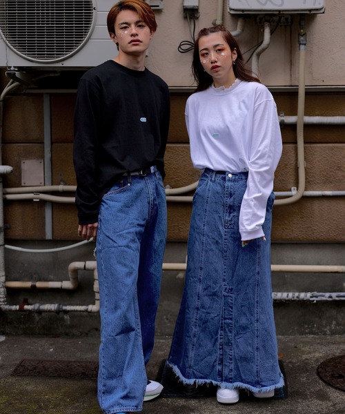 %psh(ウップシュ)の「%psh crayon patch long sleeve tee(Tシャツ/カットソー・メンズ・ブラック/ホワイト・MEDIUM/LARGE/X-LARGE)」の3枚目の写真