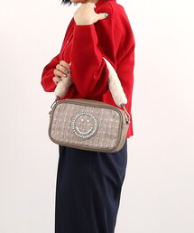 COOCO（クーコ）の「ＳＭＩＬＥＹ　パール刺繍ｘエコファーツイード３ＷＡＹバッグ（ショルダーバッグ）」