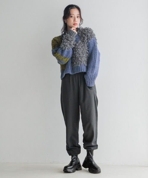 LOWRYS FARM（ローリーズファーム）の「ヴィンテージライクＰＯＬＳ  207393（ニット/セーター・レディース・アイボリー/ブラック/ブルー・FREE）」の20枚目の写真