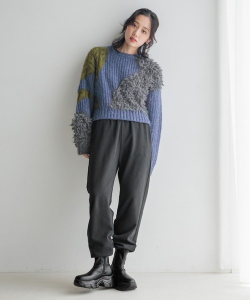 LOWRYS FARM（ローリーズファーム）の「ヴィンテージライクＰＯＬＳ  207393（ニット/セーター・レディース・アイボリー/ブラック/ブルー・FREE）」の22枚目の写真