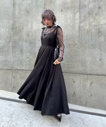 Mavie..7 | 【ZOZO先行アイテム】フレアロングキャミワンピース(ワンピース)