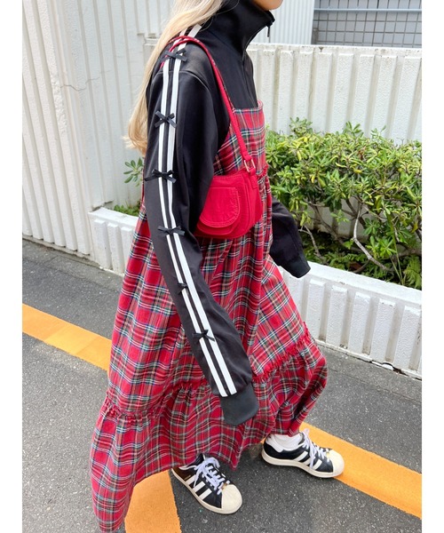 WC（ダブル シー）の「コンパクトポケットバッグ（ショルダーバッグ・レディース・ブラック/レッド・FREE）」の7枚目の写真