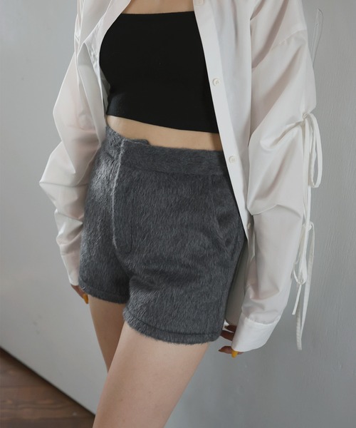 miniministore リネン風ショートパンツ レディース短パン
