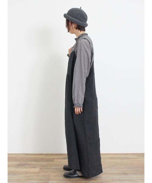 Samansa Mos2（サマンサ モスモス）の「【Slow linen】柄アソートキャミワンピース（ワンピース・レディース・マスタード/ベージュ/グレー/ブラック/ピンク・F）」の18枚目の写真