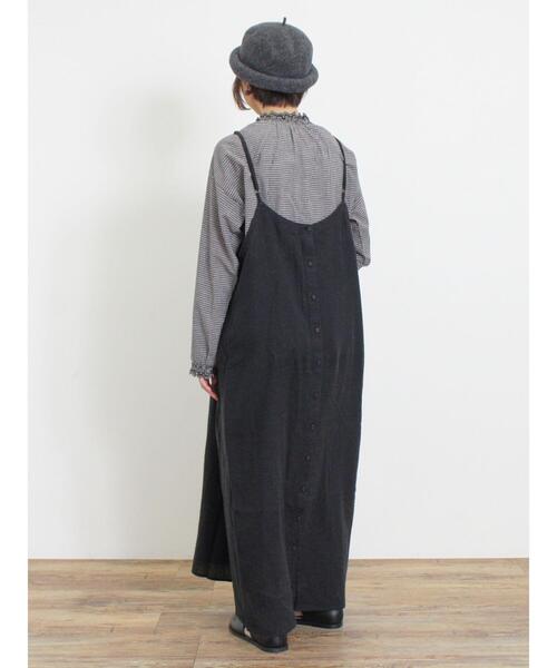 Samansa Mos2（サマンサ モスモス）の「【Slow linen】柄アソートキャミワンピース（ワンピース・レディース・マスタード/ベージュ/グレー/ブラック/ピンク・F）」の19枚目の写真