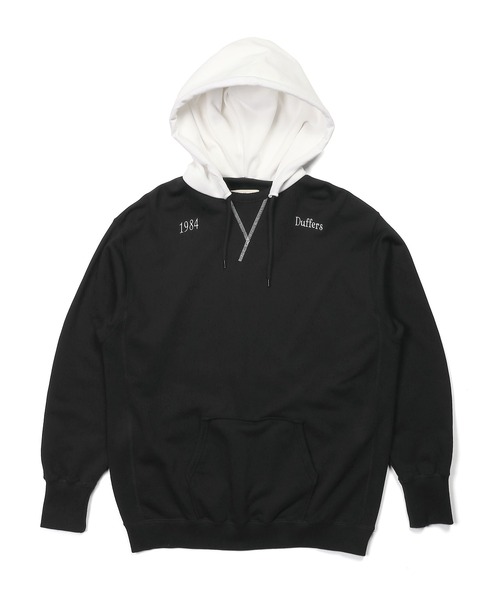 The DUFFER of ST.GEORGE(ザダファーオブセントジョージ)の「SETUP SWITCHIG PARKA:セットアップ 切替デザイン スウェットパーカー(パーカー・メンズ・ブラック/ライトグレー・MEDIUM/SMALL/X-LARGE/LARGE)」の6枚目の写真