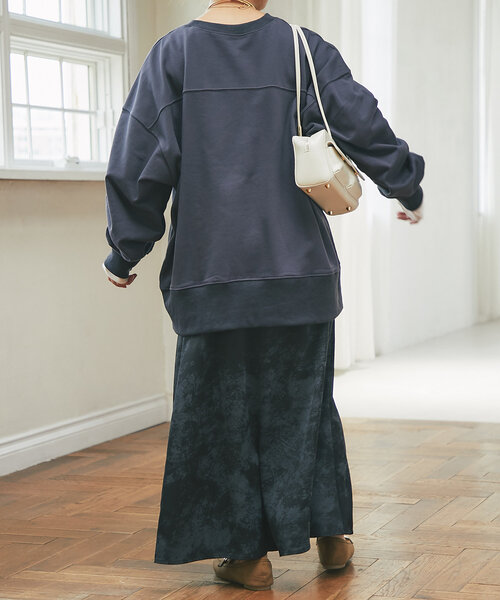 un dix cors（アンディコール）の「《WEB限定》ボカシ柄サテンスカート（スカート・レディース・ブラック/カーキ・FREE）」の20枚目の写真