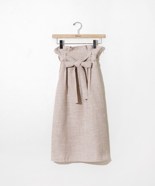 flower（フラワー）の「シャイニーツイードスカート（スカート・レディース・ミント/ピンク・FREE）」の16枚目の写真