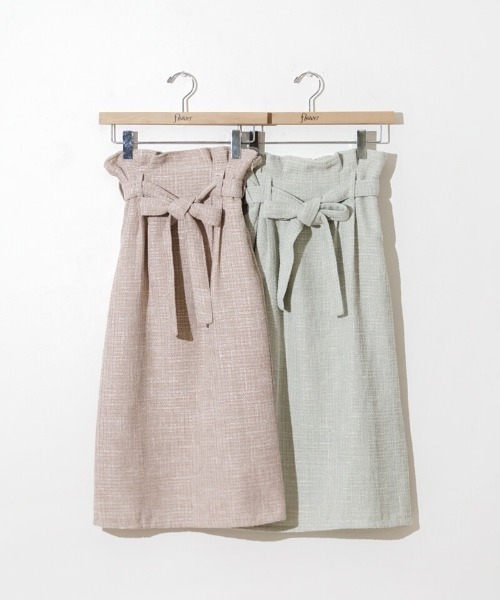 flower（フラワー）の「シャイニーツイードスカート（スカート・レディース・ミント/ピンク・FREE）」の18枚目の写真