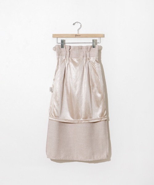 flower（フラワー）の「シャイニーツイードスカート（スカート・レディース・ミント/ピンク・FREE）」の21枚目の写真