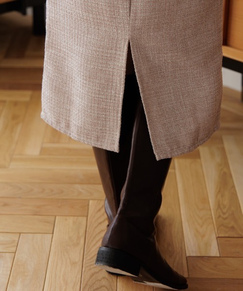 flower（フラワー）の「シャイニーツイードスカート（スカート・レディース・ミント/ピンク・FREE）」の12枚目の写真