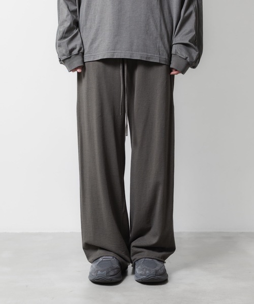 VEIN (ヴェイン)の「ファインテリー イージーワイドトラウザーズ / FINE TERRY EASY WIDE TROUSERS(その他パンツ・メンズ・ブラック/グレー・1/2/3)」の18枚目の写真