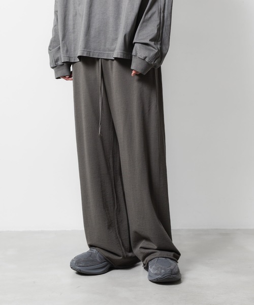 VEIN (ヴェイン)の「ファインテリー イージーワイドトラウザーズ / FINE TERRY EASY WIDE TROUSERS(その他パンツ・メンズ・ブラック/グレー・1/2/3)」の19枚目の写真