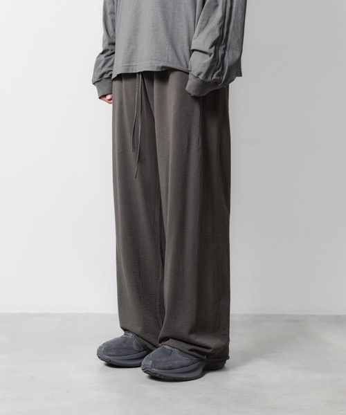 VEIN (ヴェイン)の「ファインテリー イージーワイドトラウザーズ / FINE TERRY EASY WIDE TROUSERS(その他パンツ・メンズ・ブラック/グレー・1/2/3)」の20枚目の写真