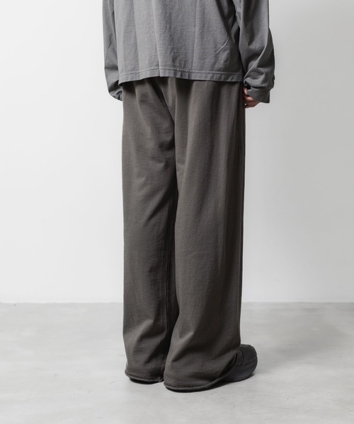 VEIN (ヴェイン)の「ファインテリー イージーワイドトラウザーズ / FINE TERRY EASY WIDE TROUSERS(その他パンツ・メンズ・ブラック/グレー・1/2/3)」の22枚目の写真