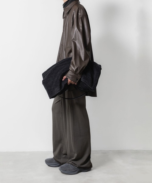 VEIN (ヴェイン)の「ファインテリー イージーワイドトラウザーズ / FINE TERRY EASY WIDE TROUSERS(その他パンツ・メンズ・ブラック/グレー・1/2/3)」の11枚目の写真