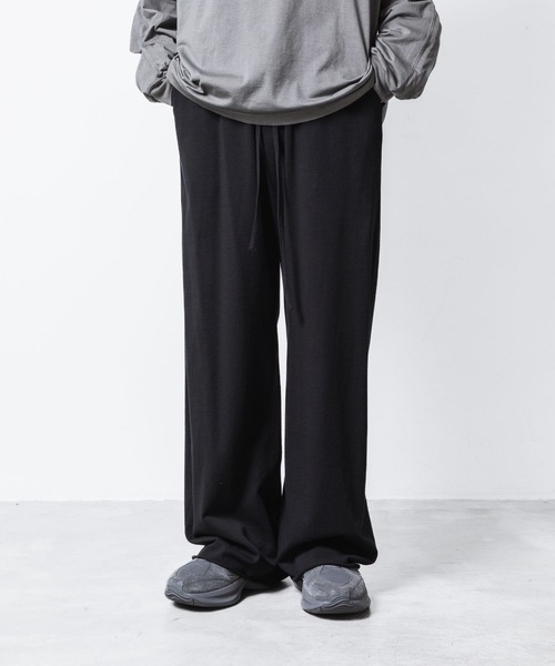 VEIN (ヴェイン)の「ファインテリー イージーワイドトラウザーズ / FINE TERRY EASY WIDE TROUSERS(その他パンツ・メンズ・ブラック/グレー・1/2/3)」の13枚目の写真