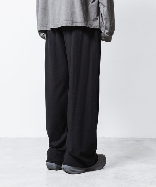 VEIN (ヴェイン)の「ファインテリー イージーワイドトラウザーズ / FINE TERRY EASY WIDE TROUSERS(その他パンツ・メンズ・ブラック/グレー・1/2/3)」の16枚目の写真