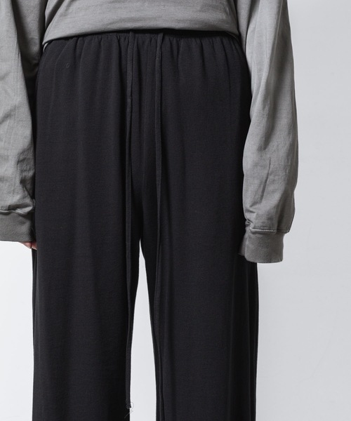 VEIN (ヴェイン)の「ファインテリー イージーワイドトラウザーズ / FINE TERRY EASY WIDE TROUSERS(その他パンツ・メンズ・ブラック/グレー・1/2/3)」の17枚目の写真