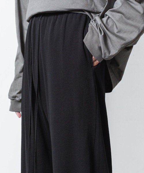 VEIN (ヴェイン)の「ファインテリー イージーワイドトラウザーズ / FINE TERRY EASY WIDE TROUSERS(その他パンツ・メンズ・ブラック/グレー・1/2/3)」の8枚目の写真