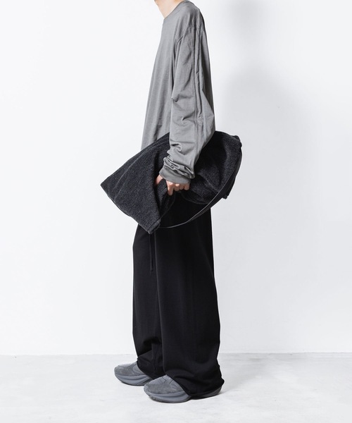 VEIN (ヴェイン)の「ファインテリー イージーワイドトラウザーズ / FINE TERRY EASY WIDE TROUSERS(その他パンツ・メンズ・ブラック/グレー・1/2/3)」の6枚目の写真