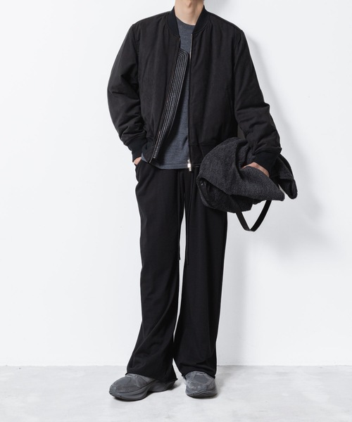 VEIN (ヴェイン)の「ファインテリー イージーワイドトラウザーズ / FINE TERRY EASY WIDE TROUSERS(その他パンツ・メンズ・ブラック/グレー・1/2/3)」の3枚目の写真
