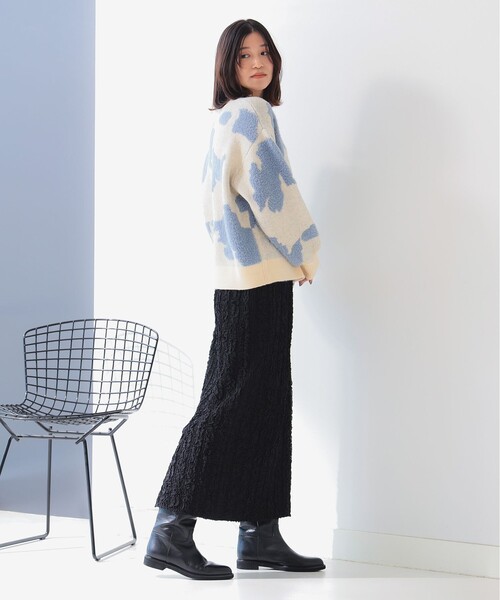 B:MING by BEAMS（ビーミングバイビームス）の「フクレ ストレート スカート（S～M）（スカート・レディース・ブラック/ブラウン・MEDIUM/SMALL）」の8枚目の写真