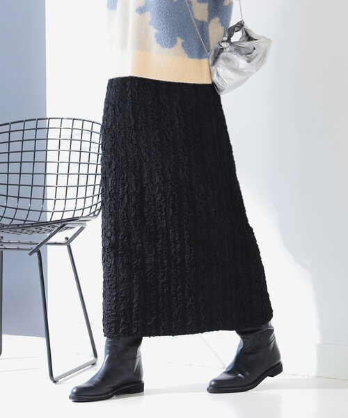 B:MING by BEAMS（ビーミングバイビームス）の「フクレ ストレート スカート（S～M）（スカート・レディース・ブラック/ブラウン・MEDIUM/SMALL）」の10枚目の写真