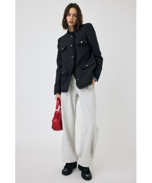 MOUSSY(マウジー)の「VELOUR TWEED ジャケット(その他アウター・レディース・ブラウン/ブラック・FREE)」の5枚目の写真