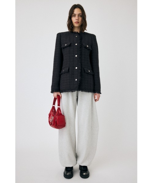 MOUSSY(マウジー)の「VELOUR TWEED ジャケット(その他アウター・レディース・ブラウン/ブラック・FREE)」の6枚目の写真