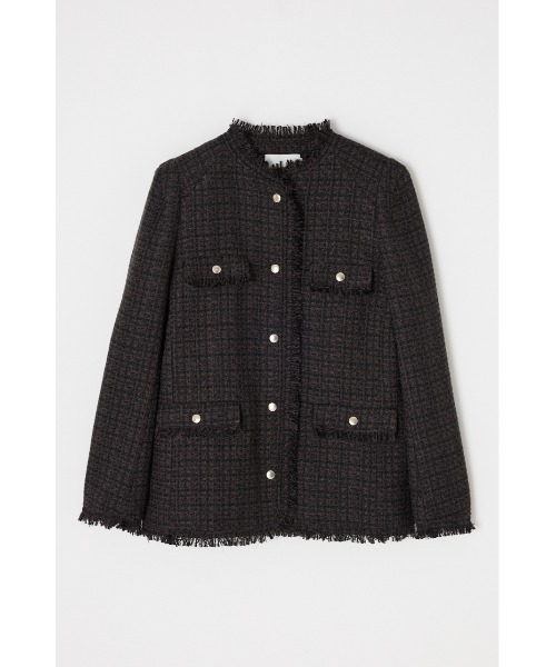 MOUSSY(マウジー)の「VELOUR TWEED ジャケット(その他アウター・レディース・ブラウン/ブラック・FREE)」の9枚目の写真