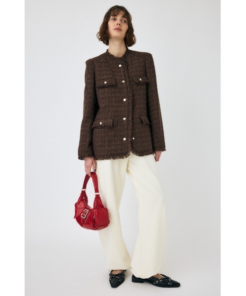 MOUSSY(マウジー)の「VELOUR TWEED ジャケット(その他アウター・レディース・ブラウン/ブラック・FREE)」の12枚目の写真
