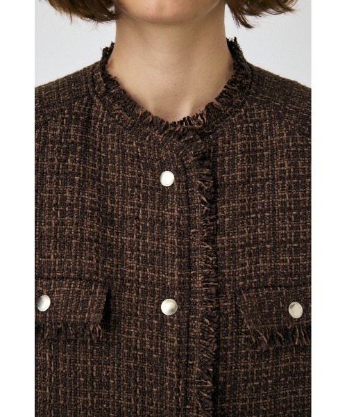 MOUSSY(マウジー)の「VELOUR TWEED ジャケット(その他アウター・レディース・ブラウン/ブラック・FREE)」の19枚目の写真