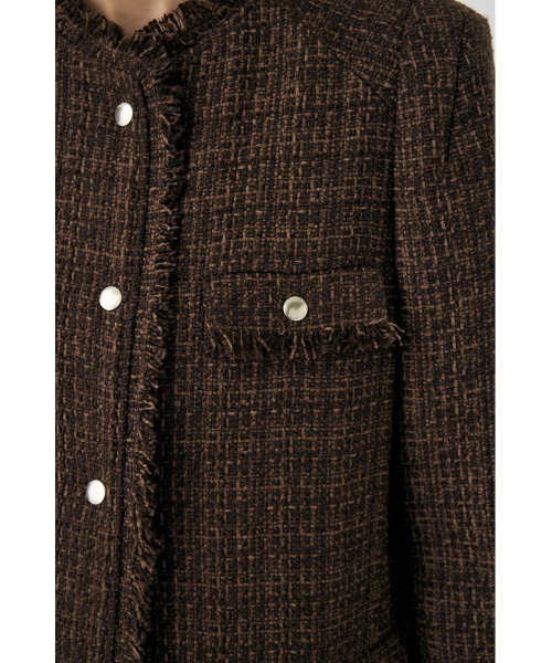 MOUSSY(マウジー)の「VELOUR TWEED ジャケット(その他アウター・レディース・ブラウン/ブラック・FREE)」の20枚目の写真