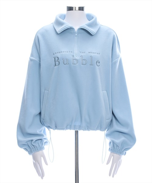 clear（クリア）の「ハーフジップフリーストップス ≪2024AW新作≫（シャツ/ブラウス・レディース・グレー/オフホワイト/サックスブルー・F）」の9枚目の写真