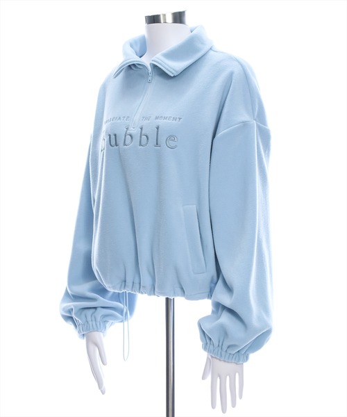 clear（クリア）の「ハーフジップフリーストップス ≪2024AW新作≫（シャツ/ブラウス・レディース・グレー/オフホワイト/サックスブルー・F）」の10枚目の写真