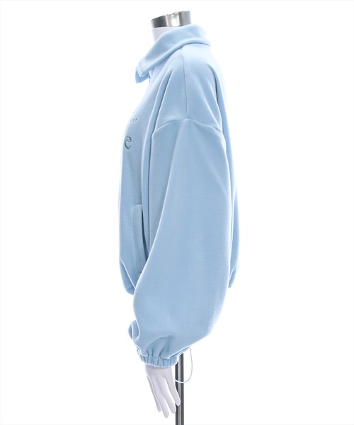 clear（クリア）の「ハーフジップフリーストップス ≪2024AW新作≫（シャツ/ブラウス・レディース・グレー/オフホワイト/サックスブルー・F）」の11枚目の写真