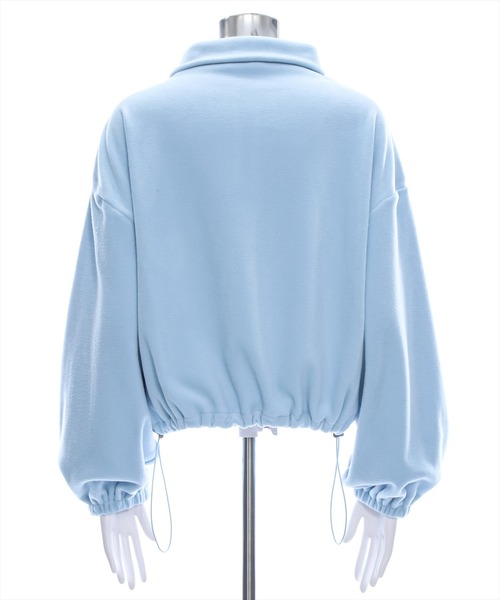 clear（クリア）の「ハーフジップフリーストップス ≪2024AW新作≫（シャツ/ブラウス・レディース・グレー/オフホワイト/サックスブルー・F）」の13枚目の写真