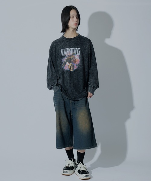 WONDER OF WANDER(ワンダーオブワンダー)の「Graphic L/S TEE C(Tシャツ/カットソー・メンズ・グリーン/ブラック・XL/L/M)」の9枚目の写真