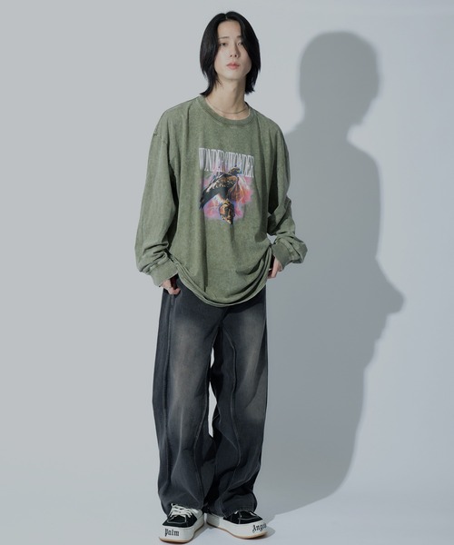 WONDER OF WANDER(ワンダーオブワンダー)の「Graphic L/S TEE C(Tシャツ/カットソー・メンズ・グリーン/ブラック・XL/L/M)」の15枚目の写真